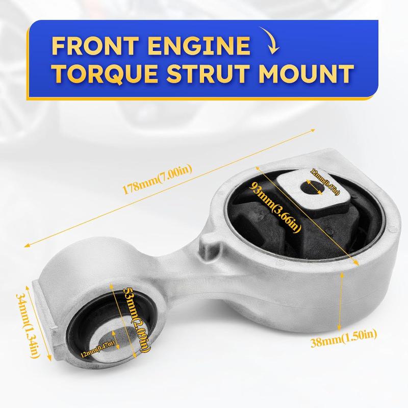 A4350 Front Torque Strut Engine Motor Engine Mount for 2007-2015 Nissan Altima L4 2.5L EM-9444, 11350JA00A, 11350JA80A