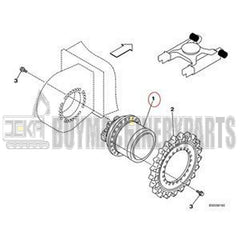 Final Drive Motor KRA1426 for CASE Excavator CX210N CX210LR CX240LR CX210 CX240