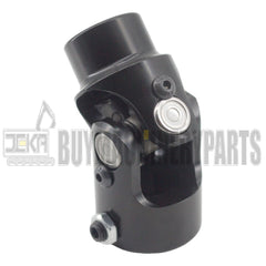 1" DD X 3/4"-36 Spline Black Steering Universal Joint Single U Joint Shaft,Total Length: 83mm (3-1/4")