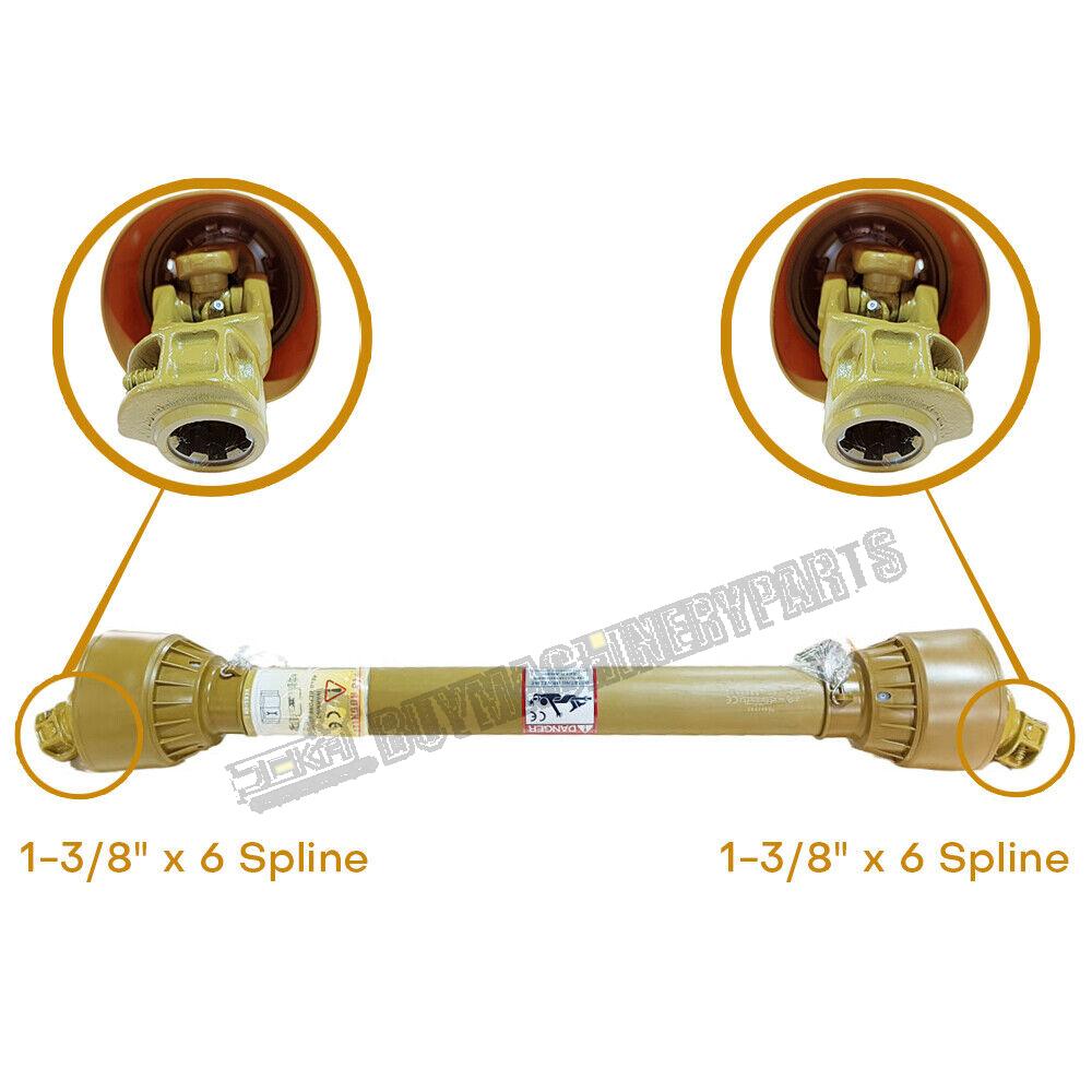 New 36 46" Tractor PTO Shaft Driveshaft for 1-3/8" x 6 Spline Both Ends Series 5