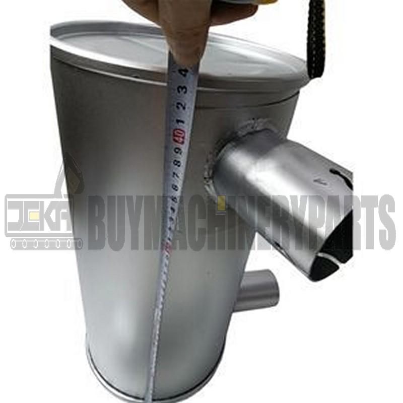 Muffler Silencer 6207-11-5310 with Clamp and 2Pcs U-Bolt for Komatsu Engine S6D95L-1GG Excavator PC150-5 PC120-5K PC130-5K PC150HD-5K