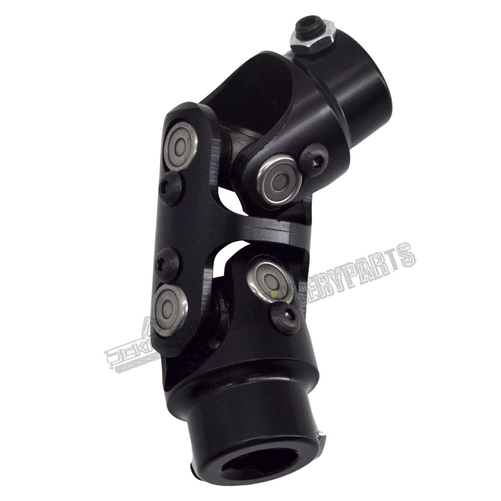 3/4" DD x 3/4" DD BLACK DOUBLE Universal Steering U Joint Coupler Shaft