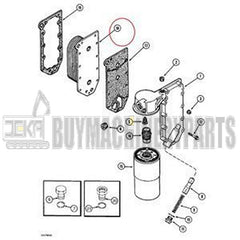 Oil Cooler Core J918175 for CASE Engine 6830T 6831T PX190 Tractor 7110 7130 7220 8910 9240 MX210 MX240 1550