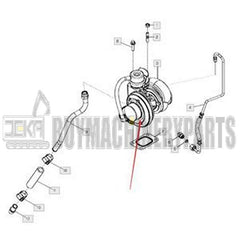 Turbo S1BG036 Turbocharger RE519535 for John Deere Engine 5030H 4024 4045 Loader 325 328 332