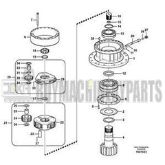 Swing Gearbox VOE14640501 for Volvo Excavator EC330B EC340D EC350D EC700C EC700CHR