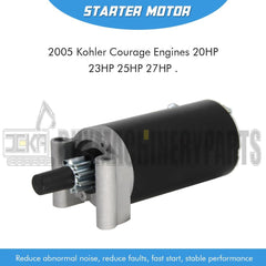 Starter Motor Replacement For Kohler Courage Engines 20HP 23HP 25HP 27HP 32-098-01 32-098-01-S 32-098-01S 32-098-03 32-098-03S 32-098-04 32-098-04S 32-098-08-S