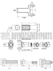 Slip Yoke 3-3-1481KX