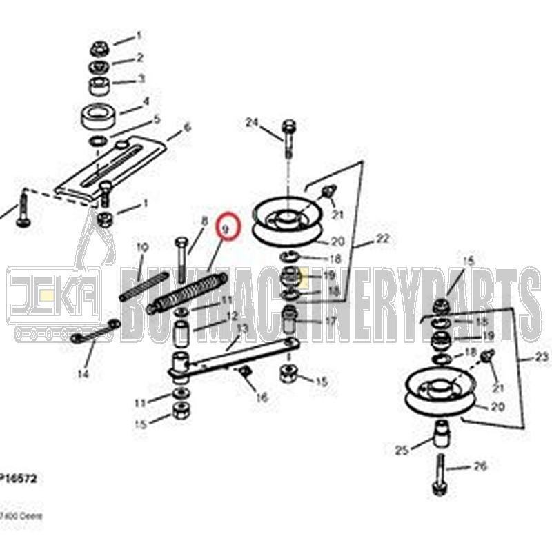 Extension Spring M47400 for John Deere Tractor GT262 GT275 GX325 GX335 GX345 GX355