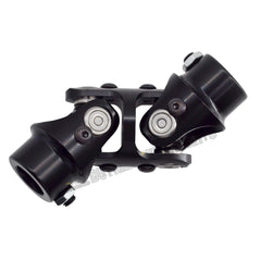 3/4" DD x 3/4" DD BLACK DOUBLE Universal Steering U Joint Coupler Shaft