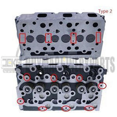 D1703 D1703-BG D1703-E2B D1703-E2BG D1703-EB D1703-M D1703-M-BG Complete Cylinder Head with Full Gasket Kit for Kubota Engine