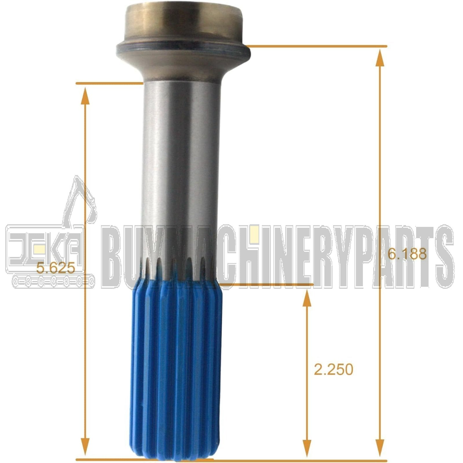 Driveshaft Tube Shaft 2-40-1701 3140-1701 Tube Shaft 16 Spline Fits 2" Tube