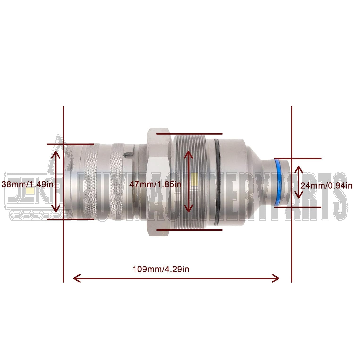 7246802 AT406475 Hydraulic Female Flat Face Quick Coupler For John Deere 318E 319E 320E Bobcat S130 S150 S160 A220 A300 A770 T140 T180 T190 863 864 883 753 763 773
