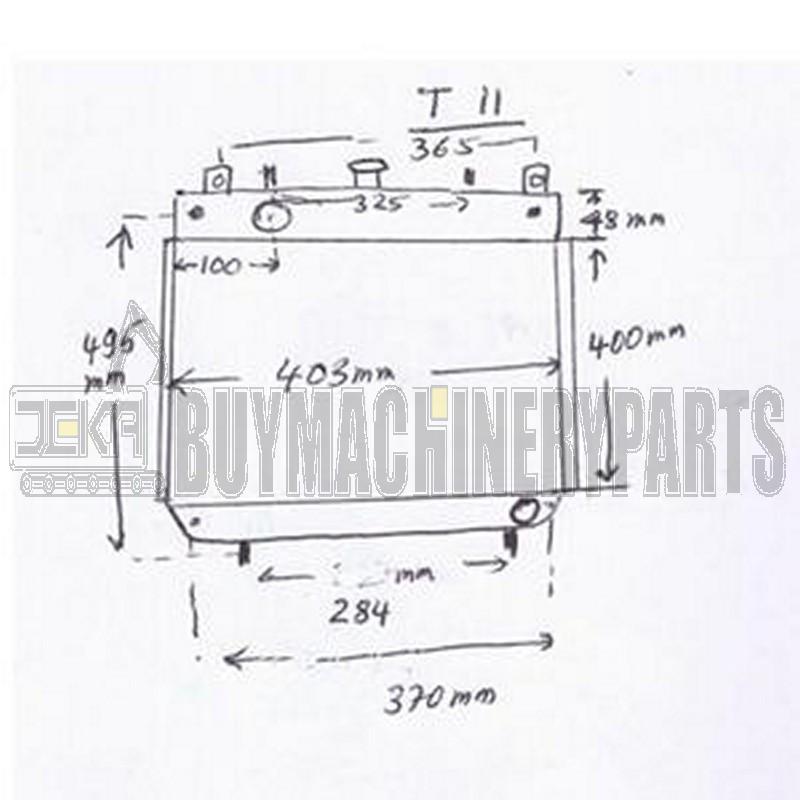 Radiator MM436999 for Mitsubishi S3L2 S4L2 Engine SDMO T11 T16 Generator