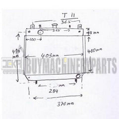 Radiator MM436999 for Mitsubishi S3L2 S4L2 Engine SDMO T11 T16 Generator