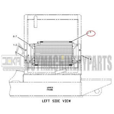 A/C Condenser Core 130-0253 for Caterpillar CAT Excavator 311B 312B 315B 318B 320B 325B 330B 345B 385B