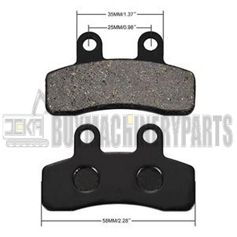 2 PCS Disc Brake Pad for Taotao Roketa Apollo Dirt Bike Pit Bike T60 110cc 125cc