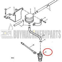 Thermostat Heater Plug CH14079 CH15593 for John Deere Tractor 900HC 950 1050 650 750 850