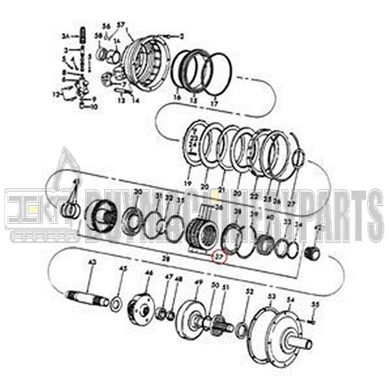 4 PCS 52T Clutch Plate D1NNP743A for Ford New Holland Tractor 5100 5200 5600 7200 8200 8400 8700 9200 9700