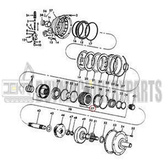 4 PCS 52T Clutch Plate D1NNP743A for Ford New Holland Tractor 5100 5200 5600 7200 8200 8400 8700 9200 9700