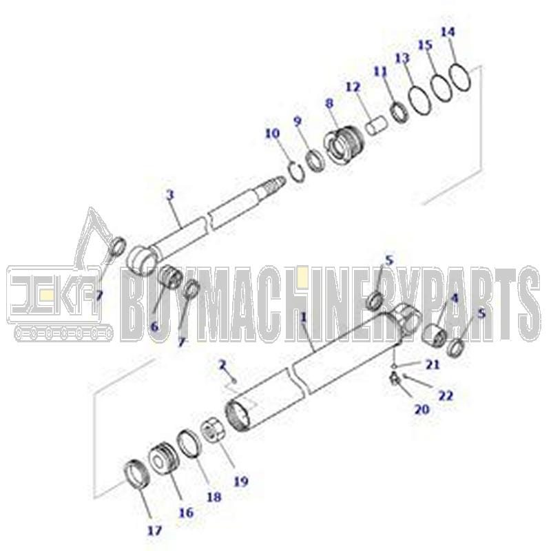 Hydraulic Cylinder Assembly 707-00-0H520 for Komatsu Excavator PC30MR-3