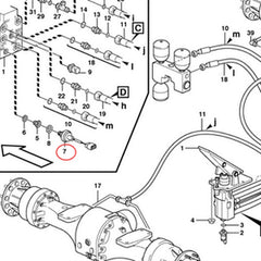 Sensor de Pressão 11039617 para Pá Carregadora Volvo L110E L120C L120D L120E L150C L150D L150E L180C
