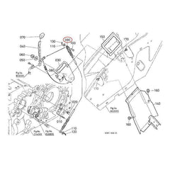 Cabo de embreagem PTO 3C001-27740 para trator Kubota M5040 M5140 M6040 M7040 