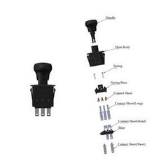 PTO Switch 725-04174 925-04174 6201-344 for CubCadet RZT42 RZT50 RZT54 MTD Delta Toro Troy-Bilt Most Big Red Horse Big Red Mustang Colt and Mustang RZT