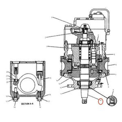 Pump Shaft 8J-5592 for Caterpillar CAT 3306/3406 Engines