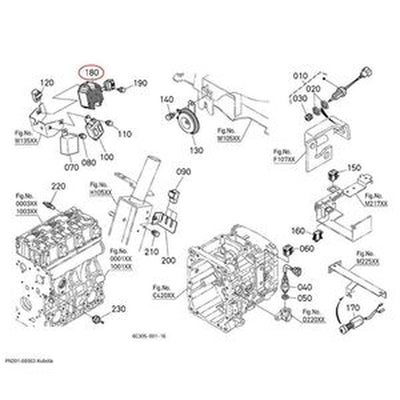 Voltage Regulator Rectifier PN201-68563 for Kubota Tractors