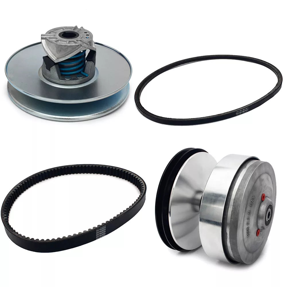 Drive Driven Clutch & Belt Set 101832902 101834001 for Club Car Golf Cart DS Precedent Carryall