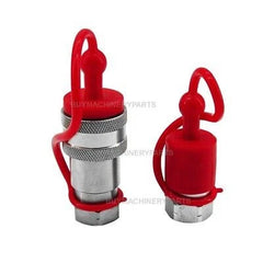 New 3/8" NPT 3/8" Body Poppet Pioneer Style Quick Connect Hydraulic Coupler