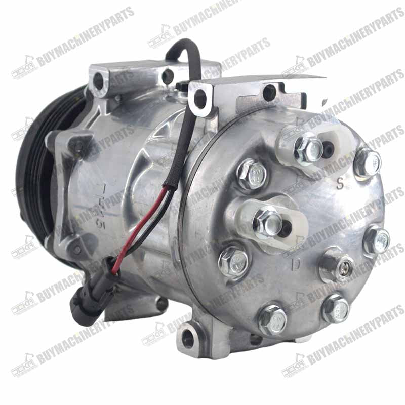 7H15SHD A/C Compressor 87802912 for Sanden New Holland Tractor T6050 TS125A T6060 T6070 T6080 T6010 T6020 T6030 TS135A T6040 TS100A - Buymachineryparts