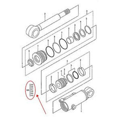 Heavy-Duty Blade Cylinder Seal Kit 0 800499 fit HITACHI EX17U Excavator