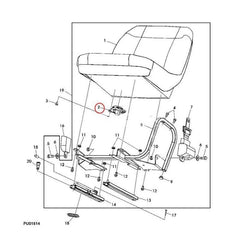 Seat Switch AM125824 for John Deere Tractor 54D 60D 1023E 2210 2320 320
