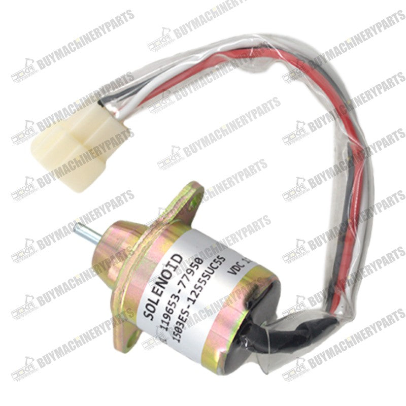 Solenoid 1503ES-12S5SUC5S 119653-77950 for Yanmar Kubota John Deere 4TNV94L-SFN 4TNV106-GGE 3TNE84 R55 R60 - Buymachineryparts