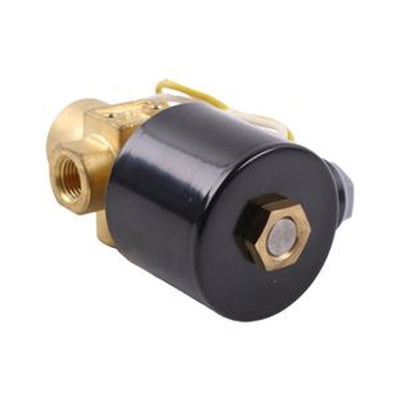 Válvula solenoide 120496-4 para compresor de aire de tornillo Quincy de 1/4 pulg.