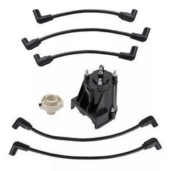 Spark Plug Wires Distributor Cap Rotor Kit 84-816761Q14 811635Q2 3854260 3854261 for MerCruiser Volvo Penta 3.0L