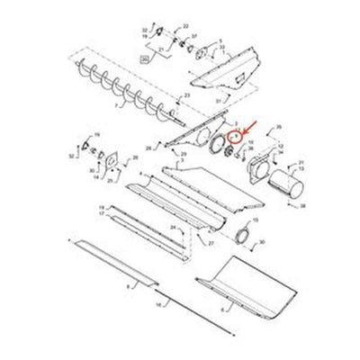 Sprocket 47564140 for CASE Harvester AF4088 AF4077
