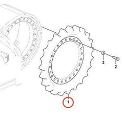 Sprocket VOE14640150 for Volvo EC460C EC480D Excavator