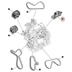 Motor de arranque 47605262 para Trator New Holland T6.175-T7.315