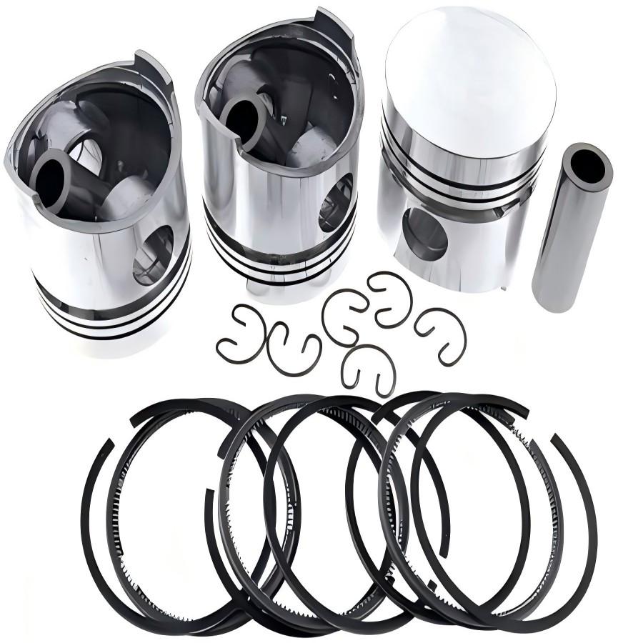 STD 3 Set Piston With Ring for Yanmar 3D66 3TN66 3TNV66 3TNA66 3TNE66 Engine Komatsu