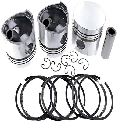 STD 3 Set Piston With Ring for Yanmar 3D66 3TN66 3TNV66 3TNA66 3TNE66 Engine Komatsu