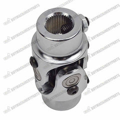 Steering Shaft U Joint 3/4 DD to 3/4 36 Spline Single Chrome U Joint Coupling - Buymachineryparts