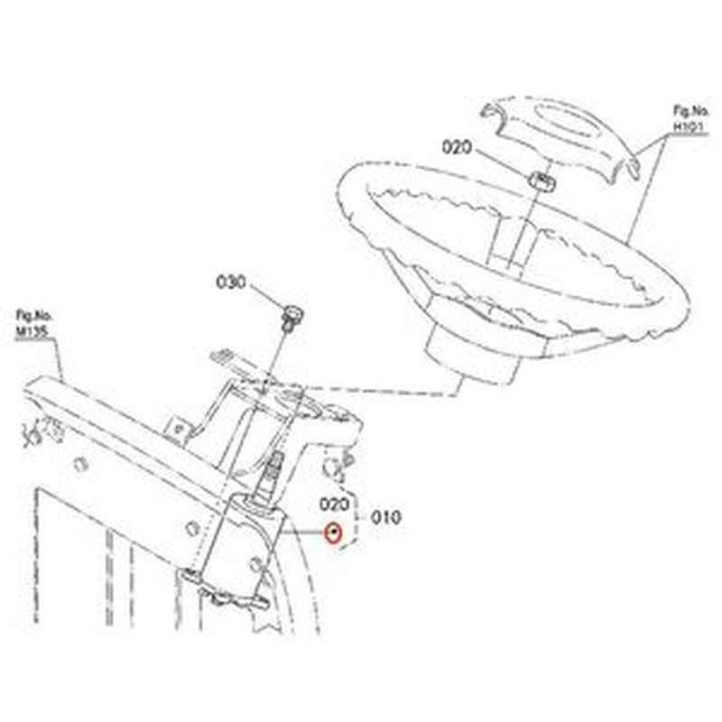 Steering Valve K2561-41510 for Kubota BX23S, BX2670-1, BX2380, BX1860, BX25DLB