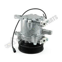 Compressor de ar condicionado SV07E 447280-3080 para trator Kubota M126 M135 M6 com polia de 6 ranhuras