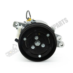 Compressor de ar condicionado SV07E 447280-3080 para trator Kubota M126 M135 M6 com polia de 6 ranhuras