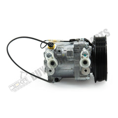 Compressor de ar condicionado SV07E 447280-3080 para trator Kubota M126 M135 M6 com polia de 6 ranhuras