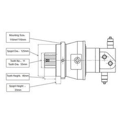 Swing Motor with Valve 172441-73310 for Yanmar B25V Excavator