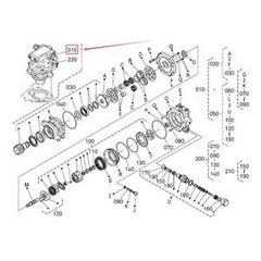 Swivel Motor Assembly RG448-61283 for Kubota U27-4 U27-4CA KX030-4 Excavator