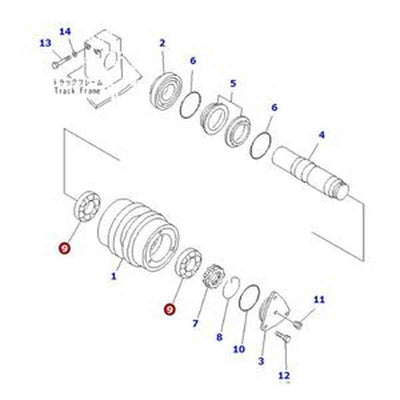 Taper Roller Bearing 06000-30212 for Komatsu BR500JG-1 BR550JG-1 Crawler Loader